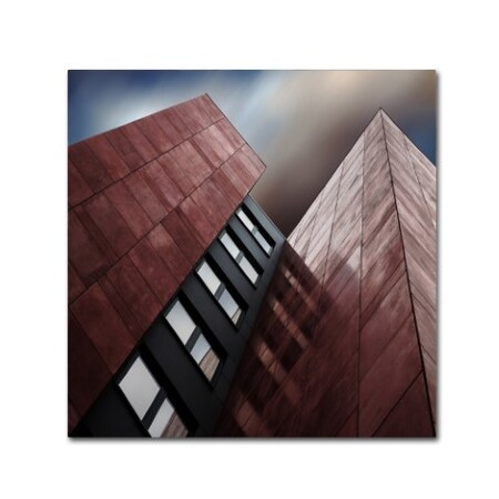 Trademark Fine Art Gilbert Claes 'Facade Rouge' Canvas Art, 18x18 1X03555-C1818GG